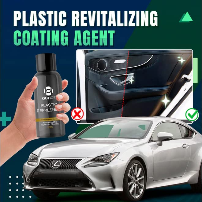 Evjurcn 3pcs 30ml Plastic Revitalizing Coating Agent Nano Plastic Refreshing  Coating Plastic Parts Refurbish Agent Automotive Interior Cleaning Agent 